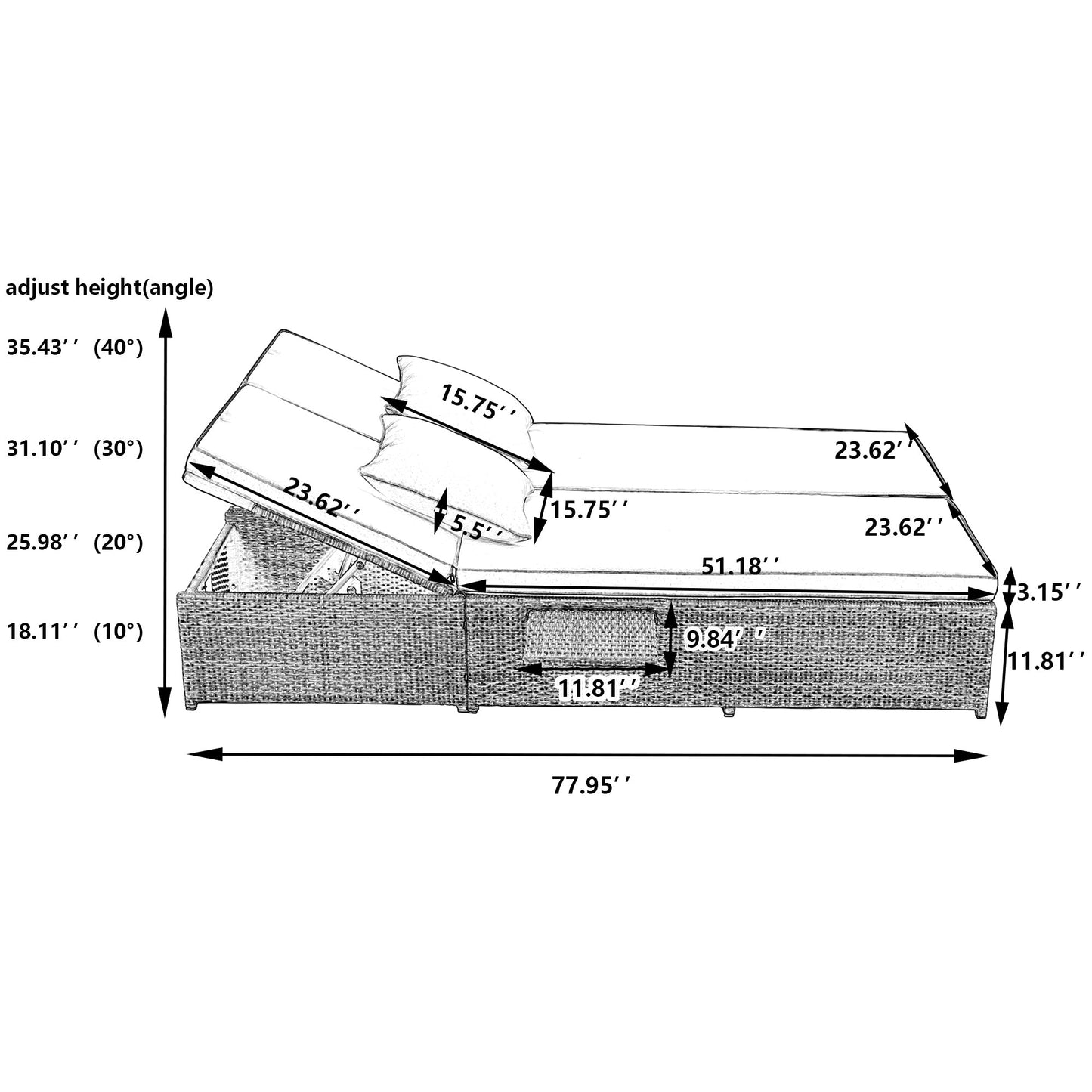 Double Sun-bed