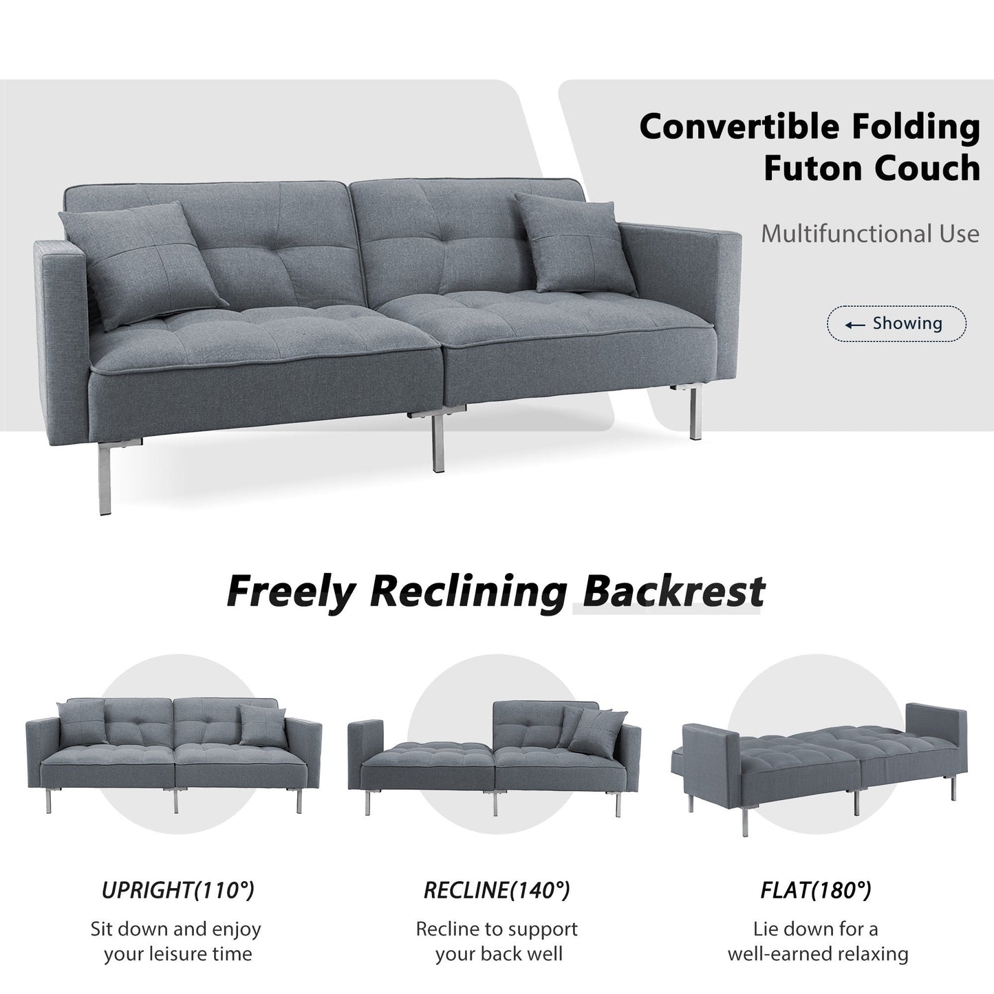 Folding Futon Sofa Bed