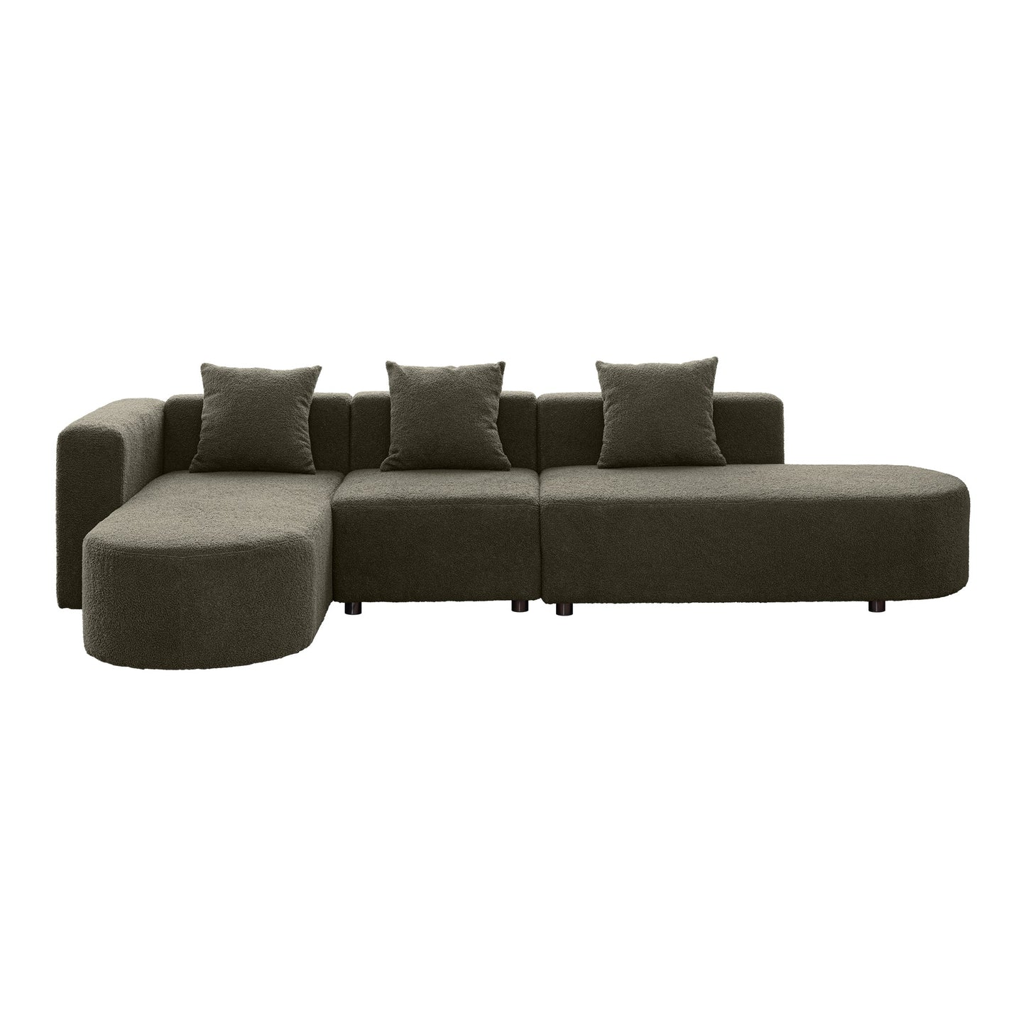 Curved modern sectional sofa