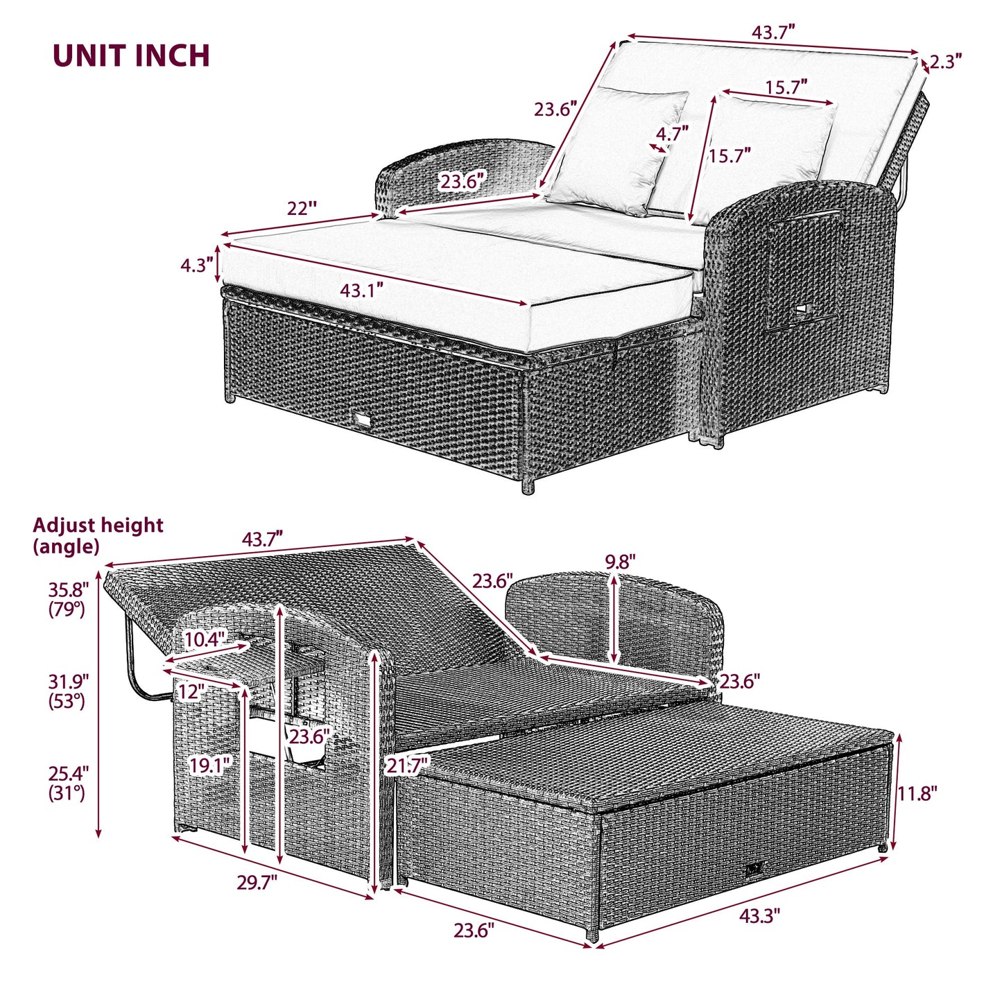 Daybed Chaise Lounge